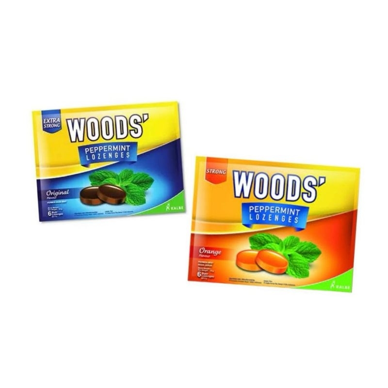 

WOODS LOZENGES / PERMEN WOODS PELEGA TENGGOROKAN 6'S ORIGINAL/ORANGE