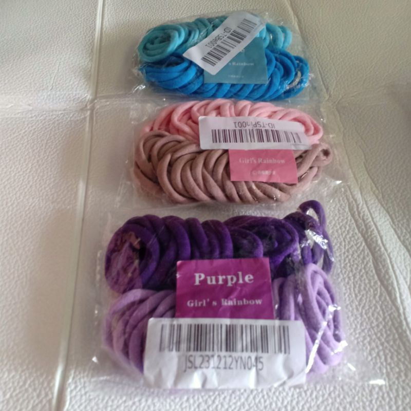Ikat Rambut Donat Besar isi 50pcs Free Pouch