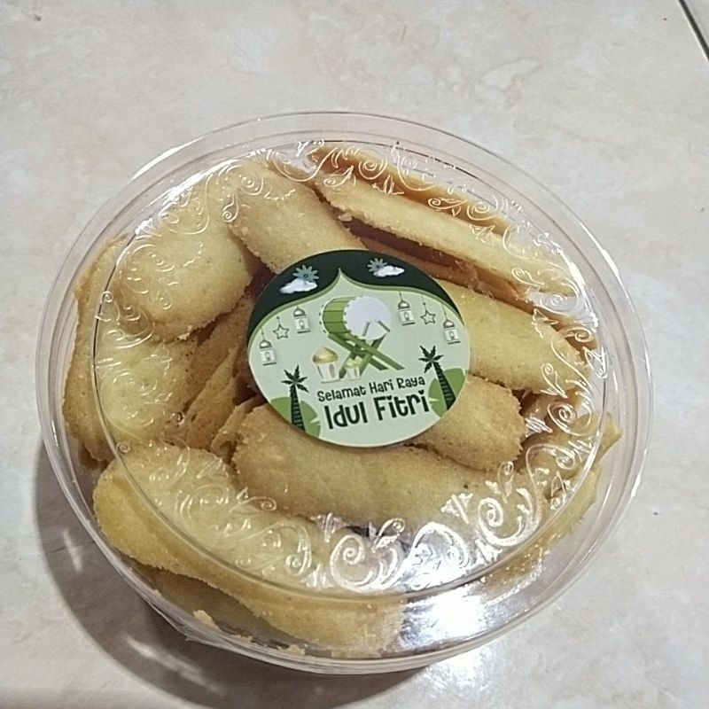 

Kue kering lebaran Lidah kucing toples 500 gram