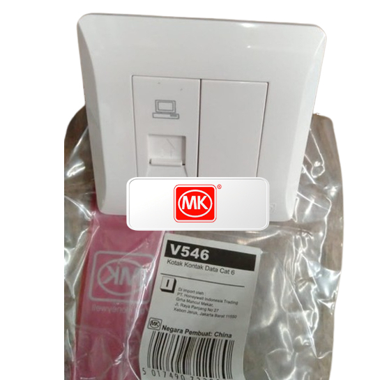 MK V546 Whi | Outlet RJ45 CAT6 | 1 Module RJ45 CAT6 Data Outlet