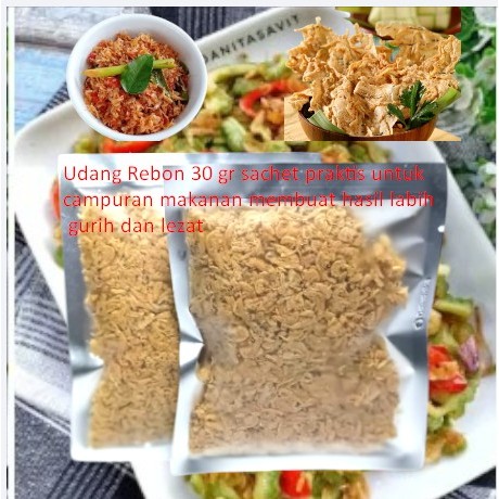 

Udang Rebon 30 gr sachet praktis untuk campuran makanan membuat hasil labih gurih dan lezat