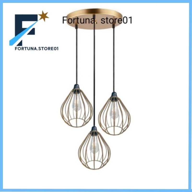 lampu gantung minimalis lampu hias ruang tamu kap lampu gold