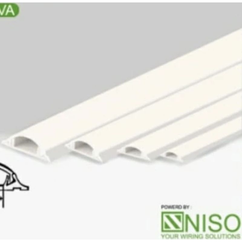 Kabel Duct 16x65 Kabel Duct Lantai TC 16 x 65 Floor Duct Oval 16x65 Panjang 2.9 Meter