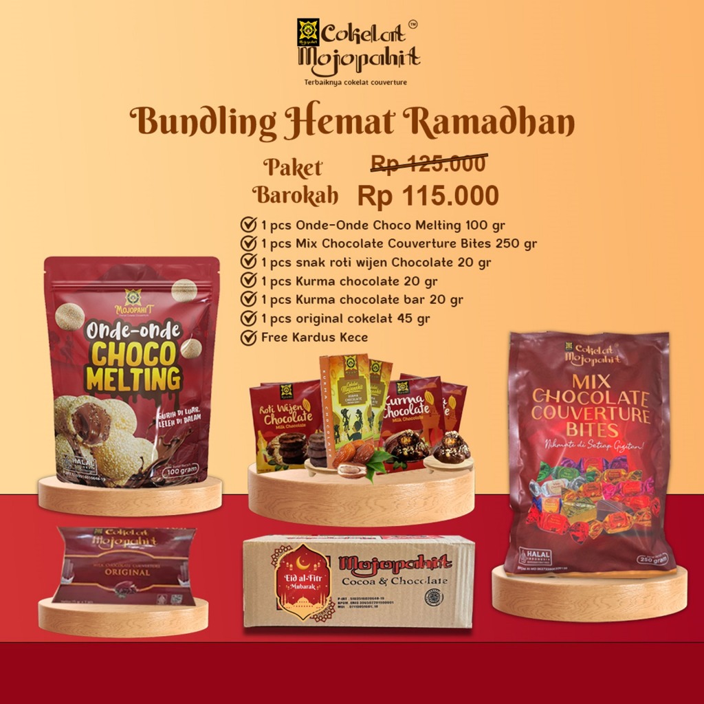 

Cokelat Mojopahit I paket hampers cokelat I paket barokah bundling cokelat ramadhan