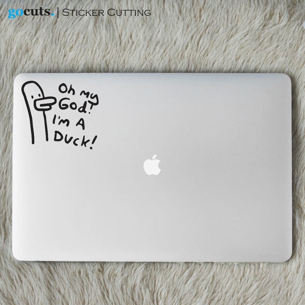 

Stiker Laptop I'm A Duck Cutting Sticker Custom