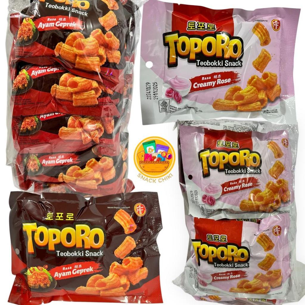 

Toporo Teobokki Snack Rasa Ayam Geprek Creamy Rose