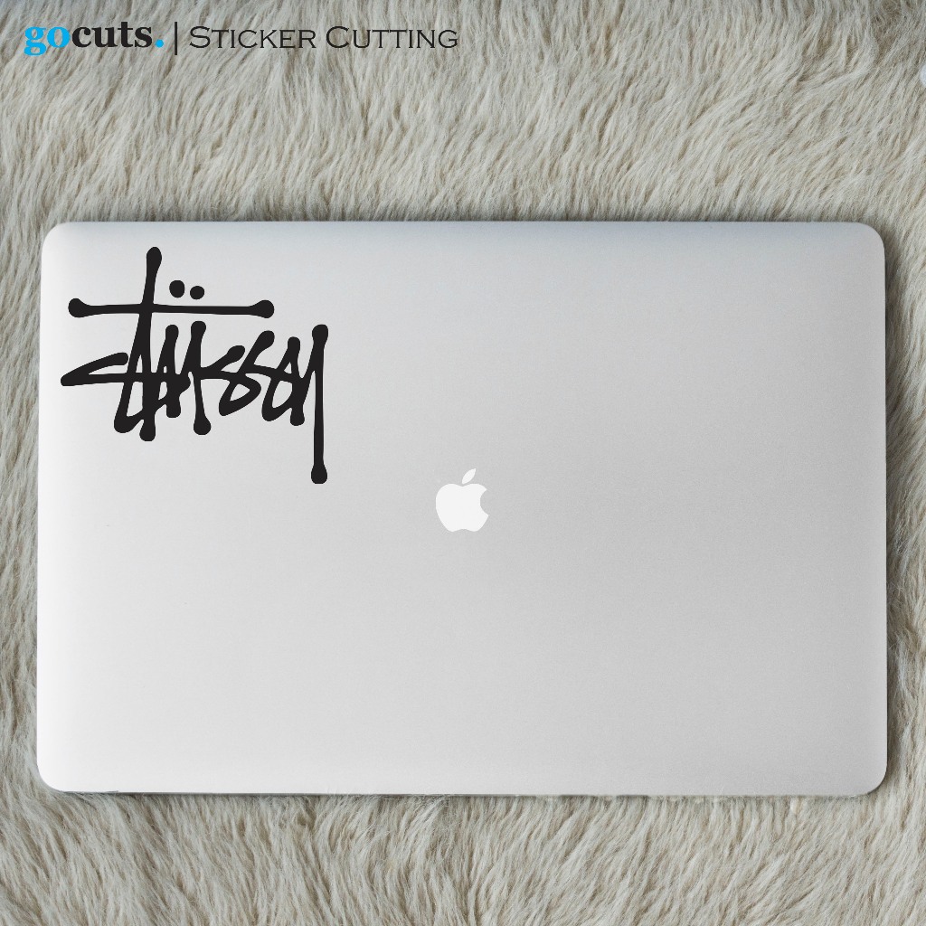 

Stiker Laptop Stussy Cutting Sticker Custom