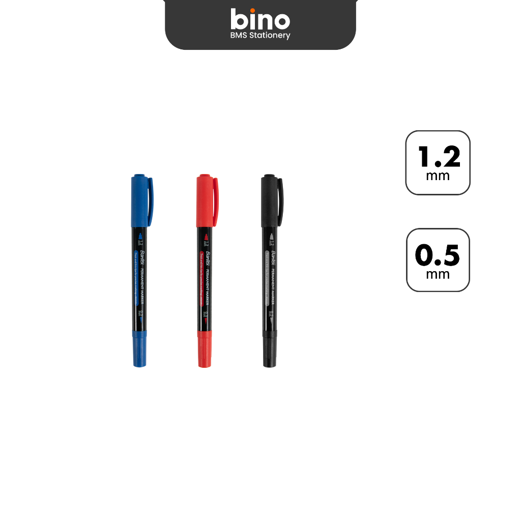 

[BMS Bekasi] Bantex Spidol Dual Tip Permanen / Permanent Marker Menulis Segala Permukaan BG5101