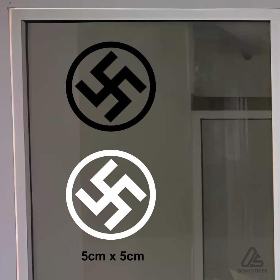 

stiker nazi sticker cutting
