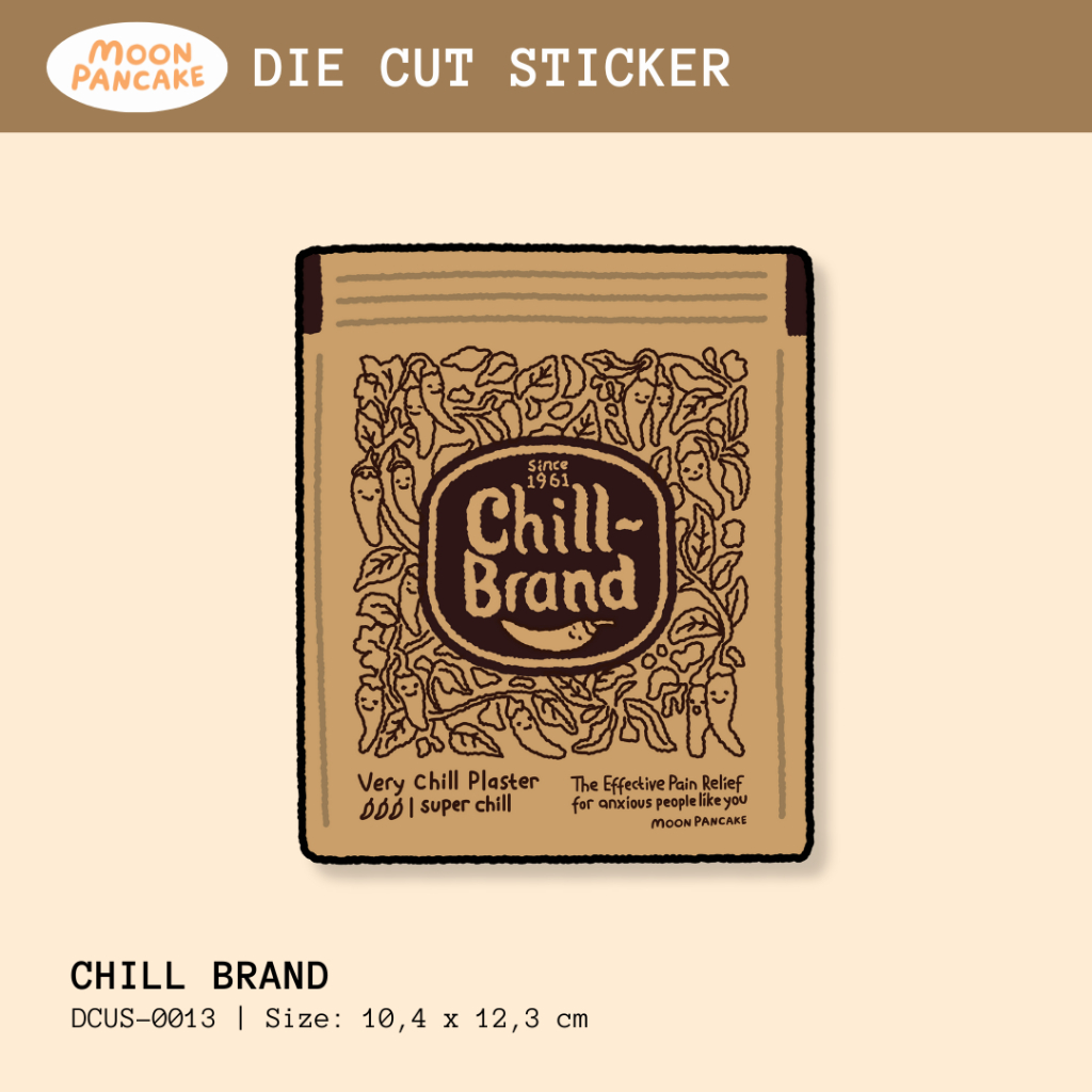 

Moon Pancake Die Cut Sticker (Stiker Koper) - Chill Brand