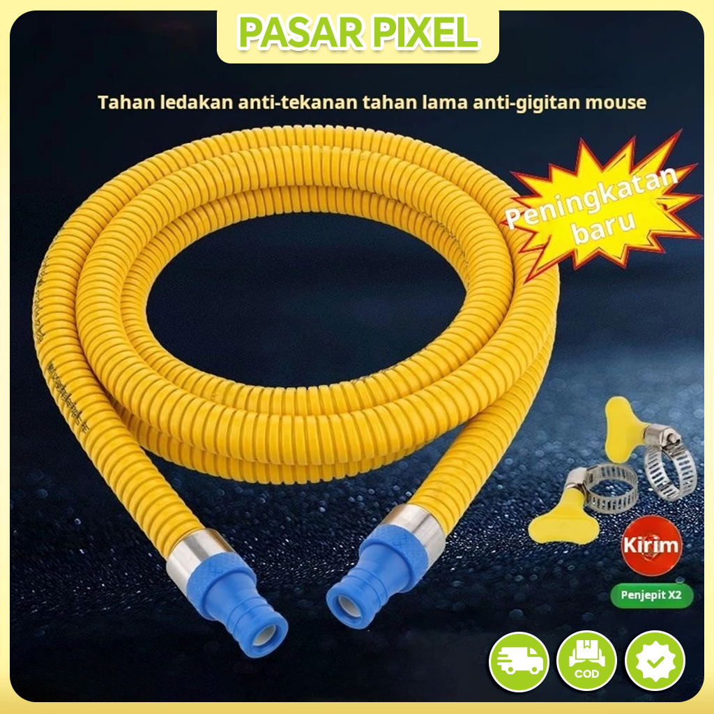 Pipa Gas Lapis Baja Rumah Tangga Pipa Gas Cair Pipa Gas Alam Sambungan Kompor Pemanas Air Kompor Log