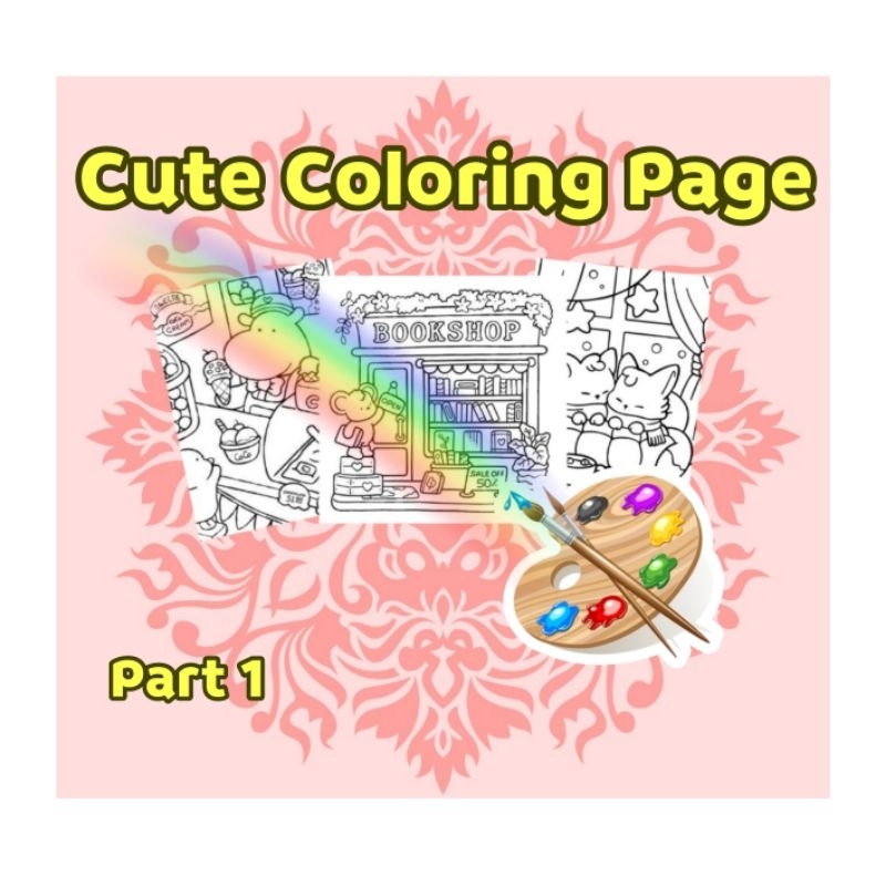 

Paket kertas mewarnai edisi Cute Coloring Page Part 1