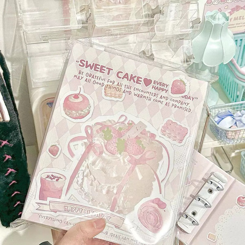 

Binder Photocard KPop A5 6 Ring Strawberry Cream Cake dari Taobao China READY JAKBAR