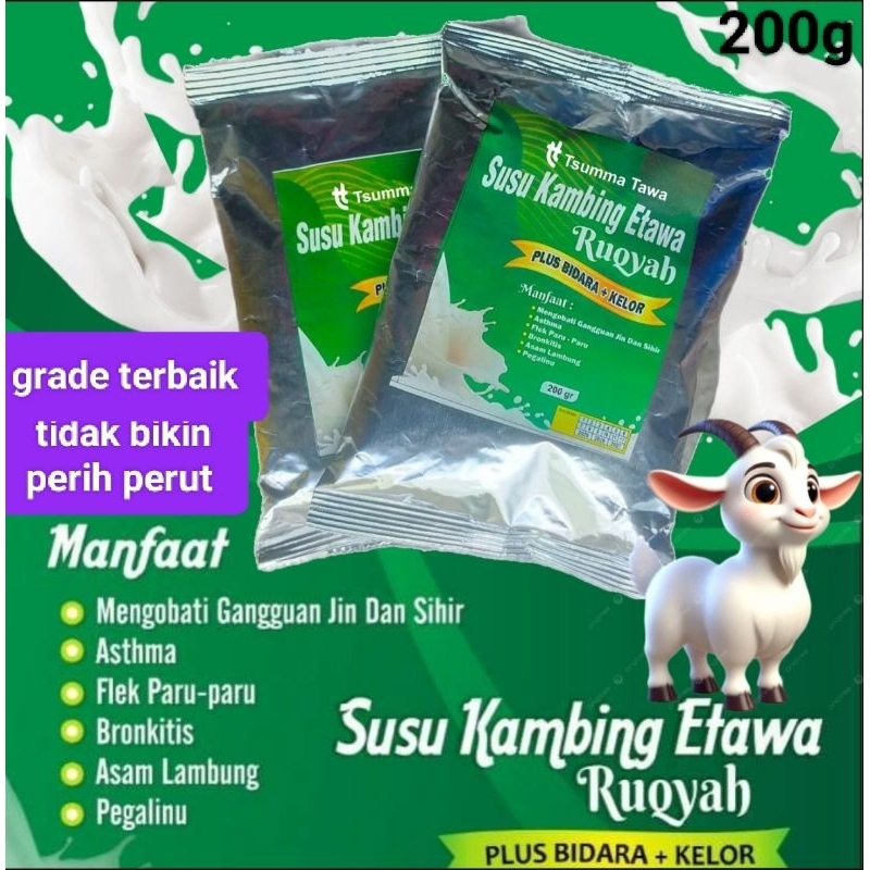 

Susu Kambing Etawa Bubuk Plus Bidara kelor 200 gram Original krimer kemasan hemat