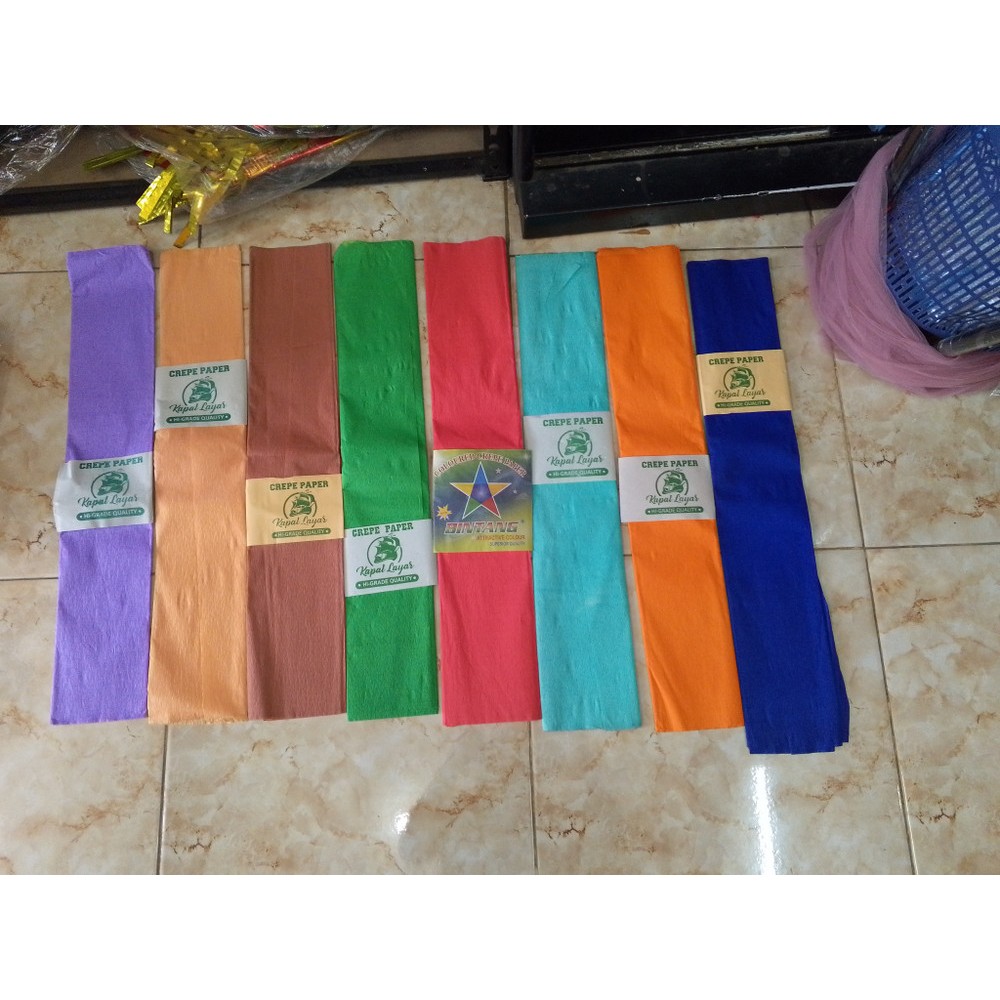 

kertas jagung | kertas krep | kertas hiasan ulang tahun kerajinan