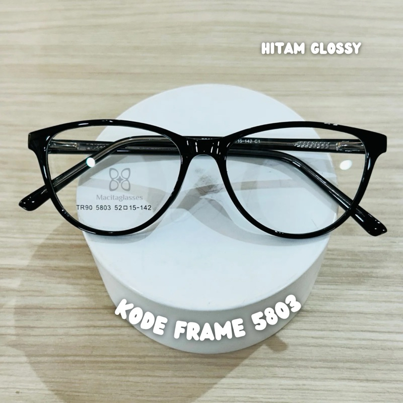 Macitaglasses - Kacamata Cat Eye Kecil Plastik Kokoh 5803