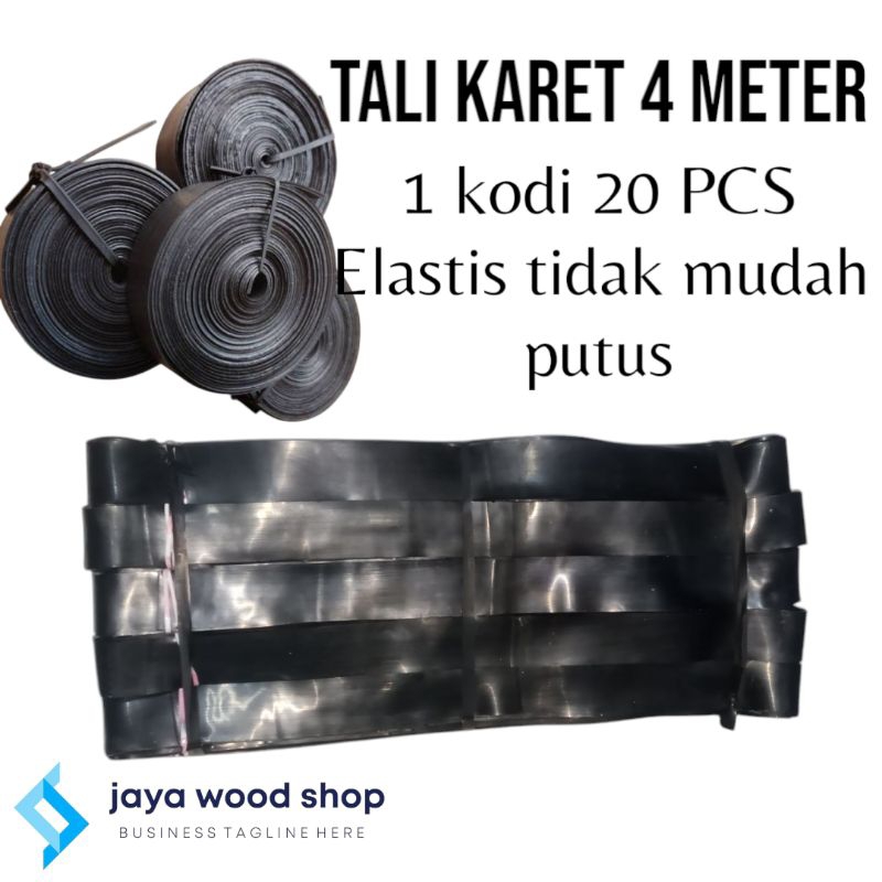 

Tali Karet 4 Meter X 3cm Elastis Pengikat Barang 1 Kodi Isi 20 Pcs