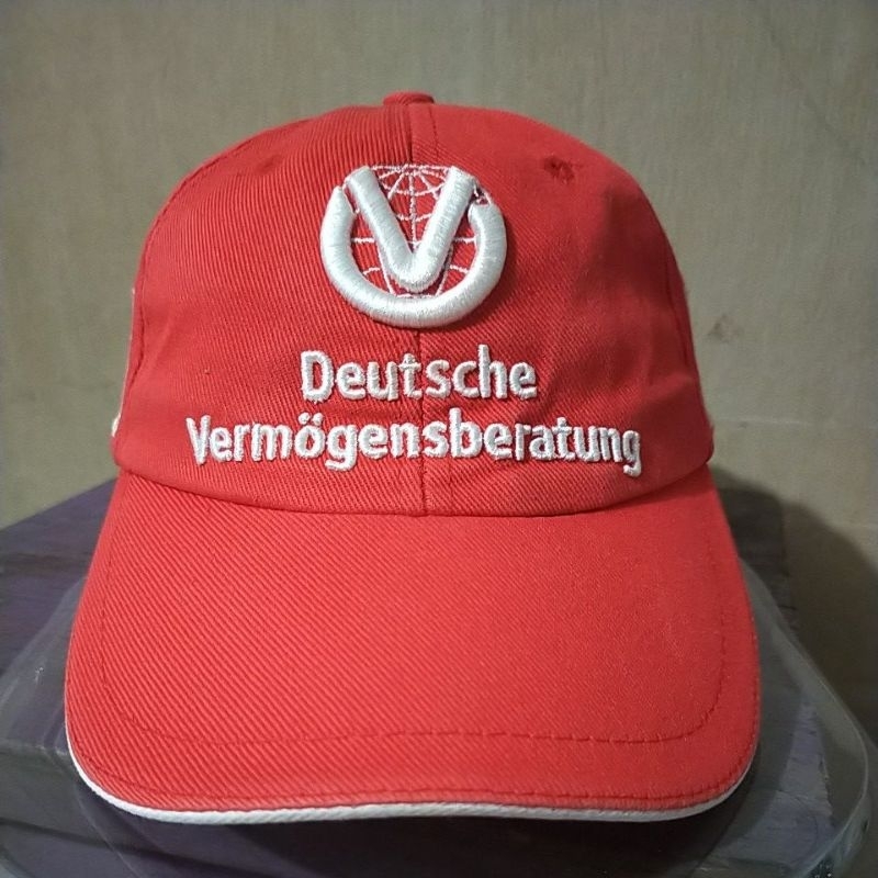 topi ferrari official tag,collab michael scumacher, official team, semi vintage,used,rare rare item.