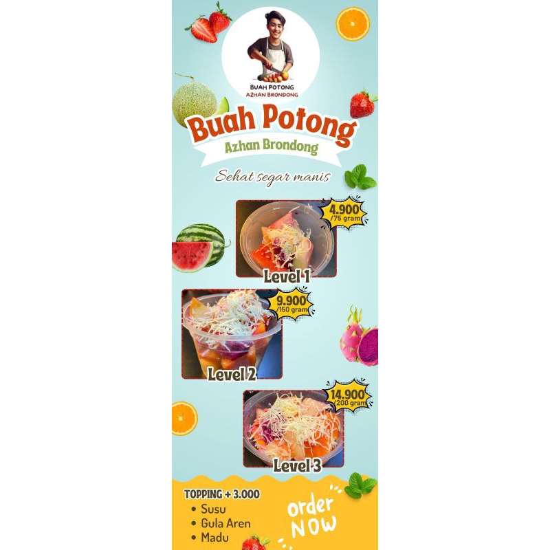 

buah potong azhan brondong