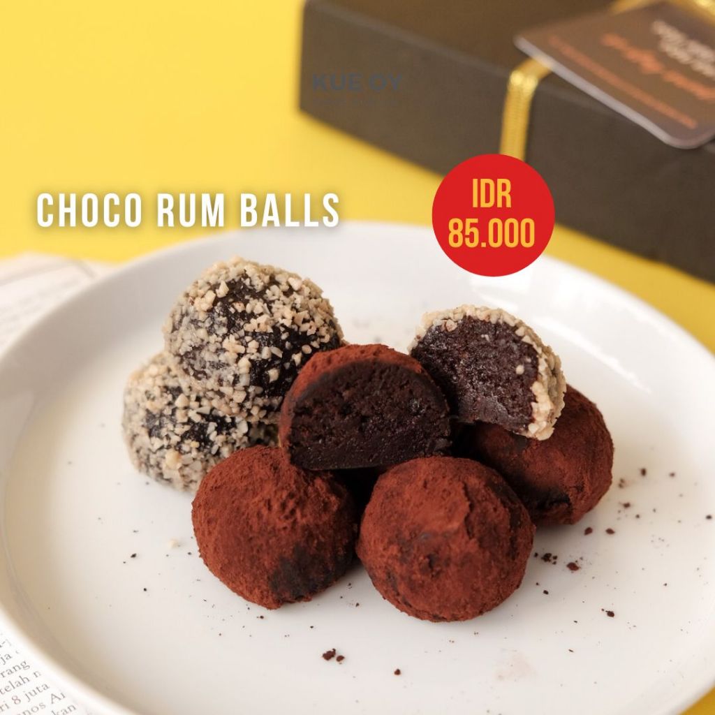 

PREMIUM CHOCO RUM BALL - Dessert / Gift Box / Coklat / Rumballs