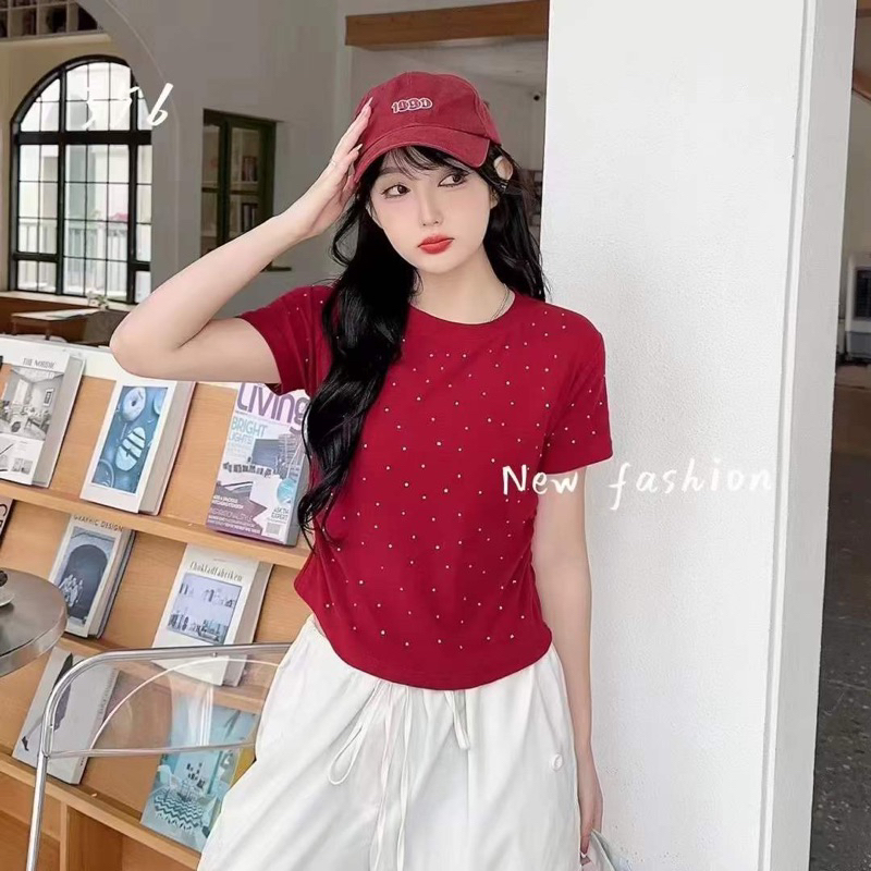 Atasan Wanita Serut Samping Import / Kaos Mute Premium