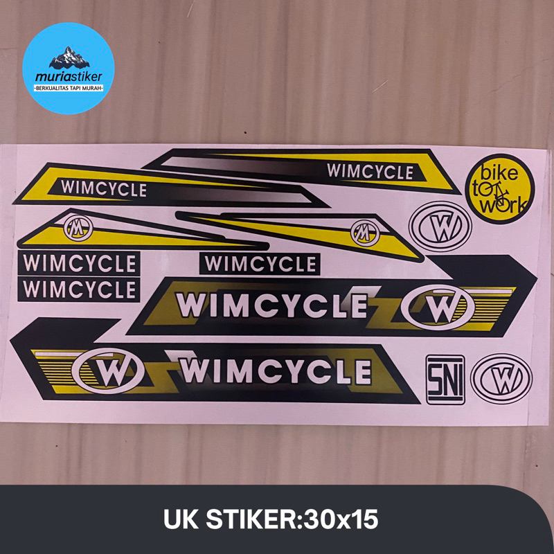 Stiker Stripping Sepeda Custom Wimcycle