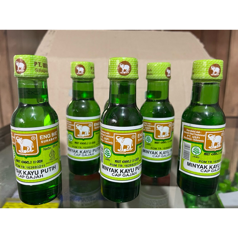 Minyak kayu putih cap gajah botol kaca