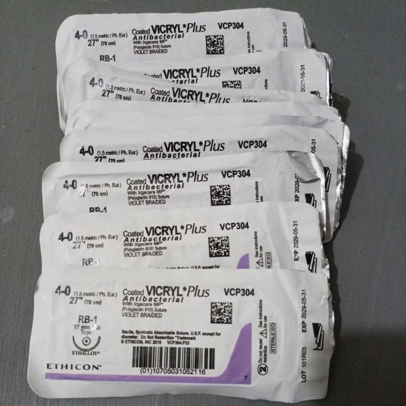 Vicryl plus 4/0 vcp304 taper