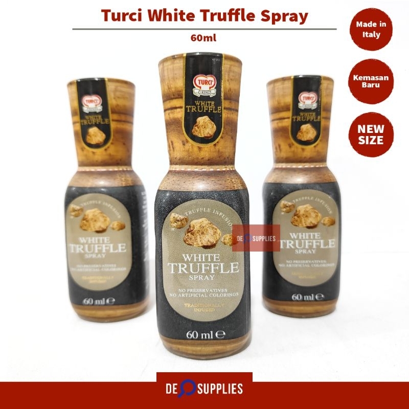 

Turci Truffle Spray Infused 60ml - Italian Minyak White Truffle Oil Trufel Pizza Pasta