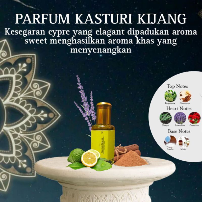Kijang kasturi Asli Non Alkohol kijang kasturi Parfum Kijang kasturi 12ml Roll On Bibit Arab Saudi 1
