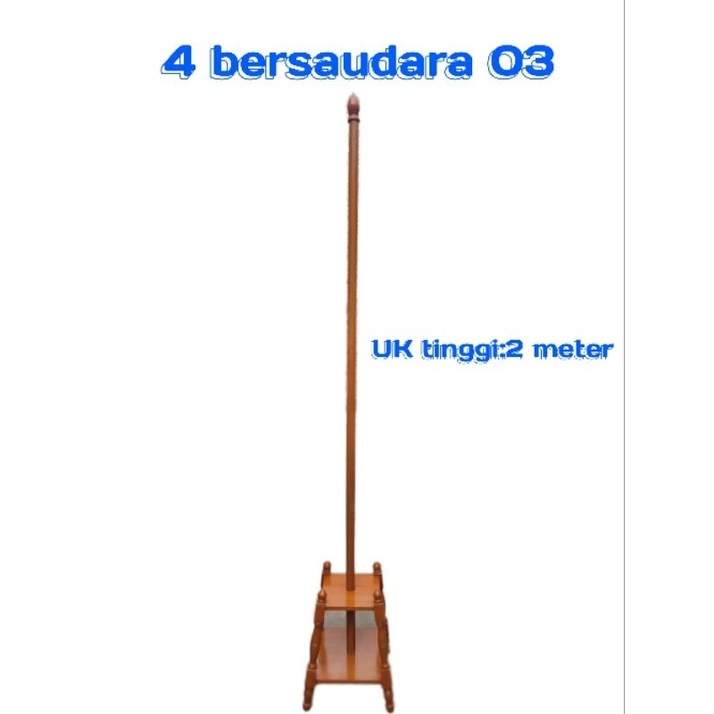 

tiang pataka tiang bendera ready stok bahan kayu mahoni