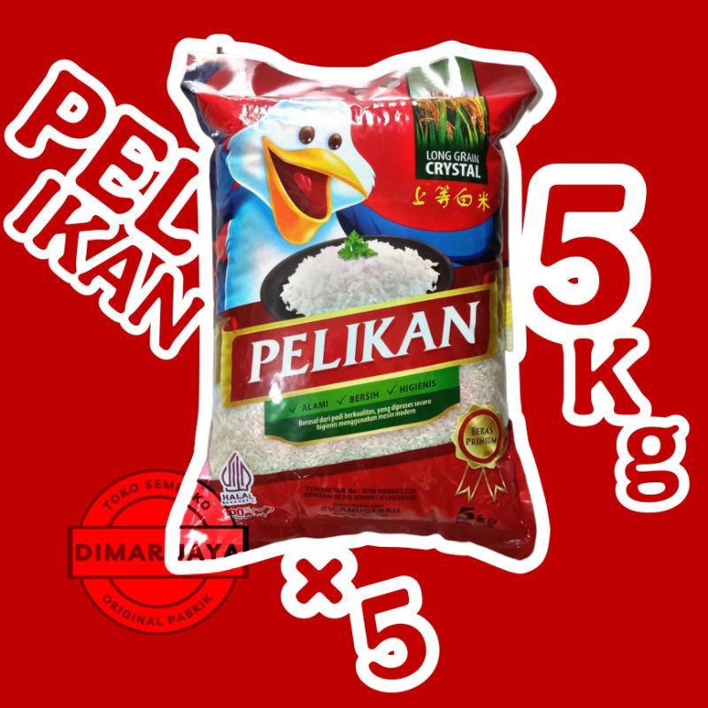 

Beras Pelikan Premium 25 Kg (Kemasan 5 Kg x 5)