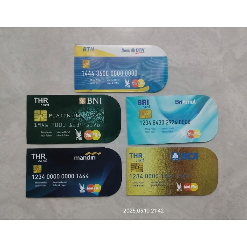 

Amplop Lebaran Unik/Angpao Unik THR/Tunjangan Hari Raya/Tema Bank