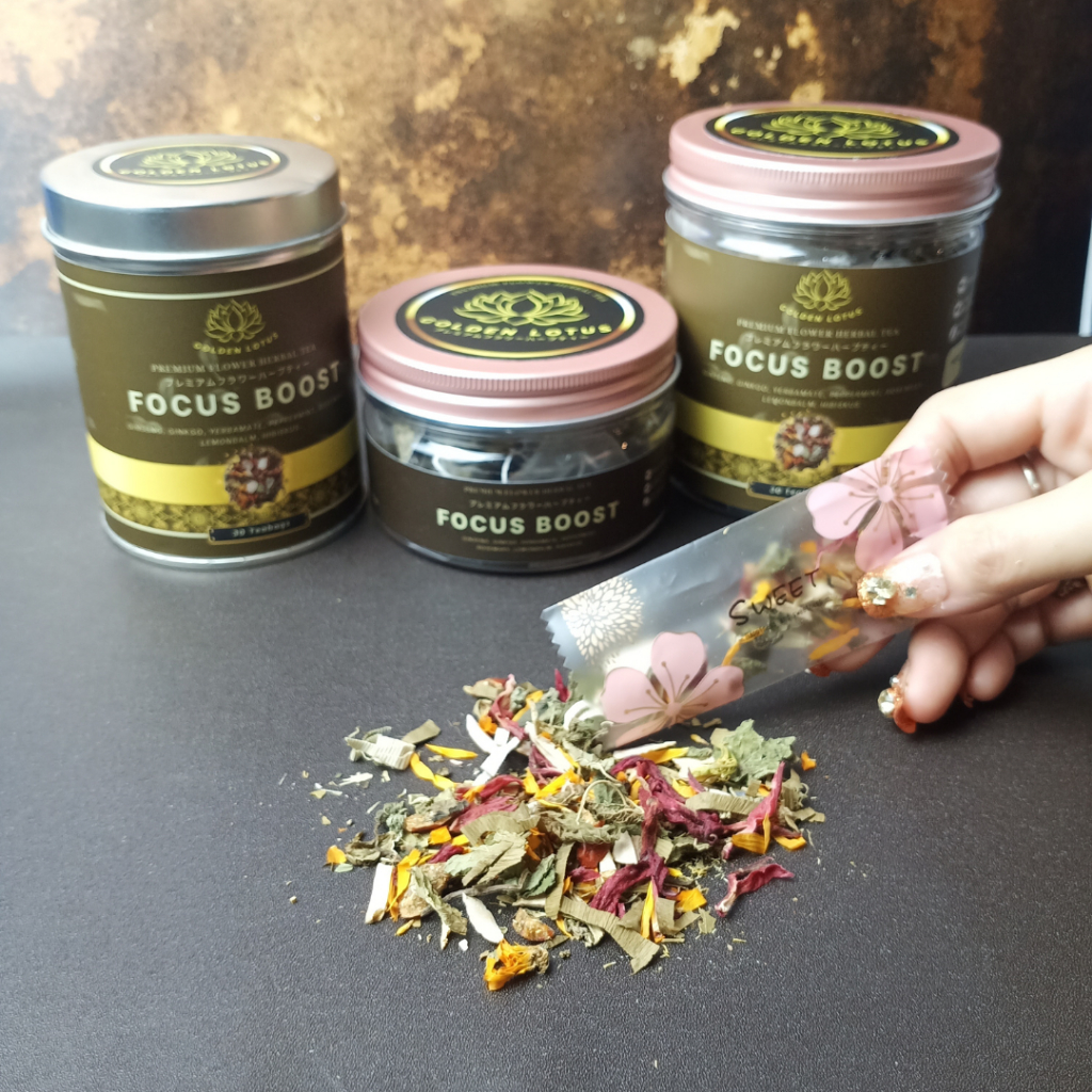 

GOLDEN LOTUS Teh Bunga Organic Meningkatkan Konsentrasi dan Daya Ingat Otak Premium Flower Tea Herbal