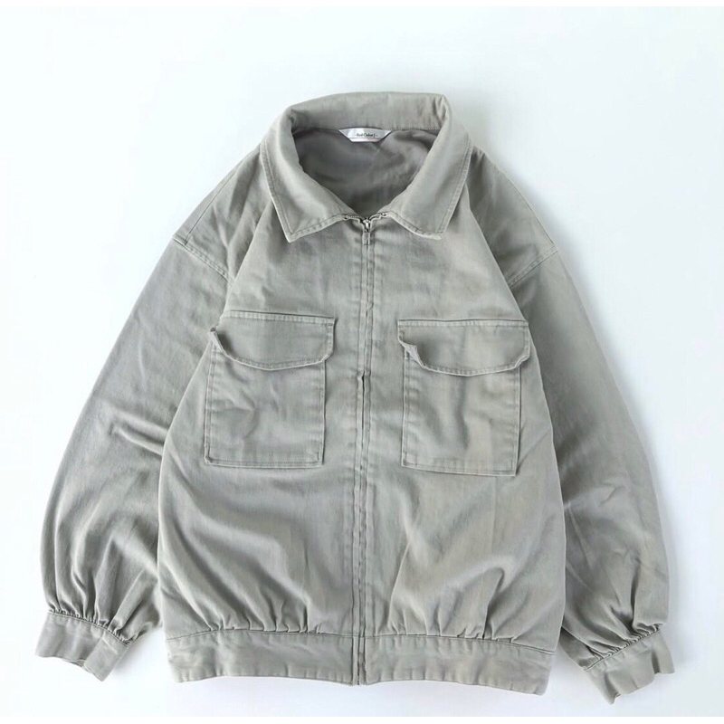 work jacket canvas double pocket