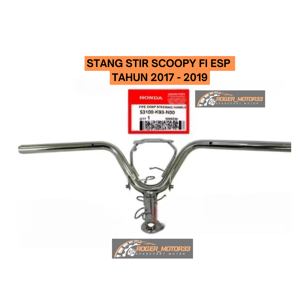 STANG STIR SCOOPY FI ESP TAHUN 2017 - 2019 HONDA ORIGINAL