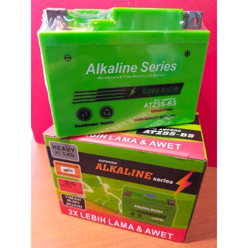 Aki KPH,BEAT,VARIO (ATZ5S) kering merk ALKALINE