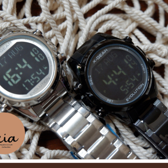 JAM TANGAN PRIA MUSLIM PENANDA WAKTU SHALAT X GEAR ORIGINAL TERMURAH JAM TANGAN SPORT SMART WATCH