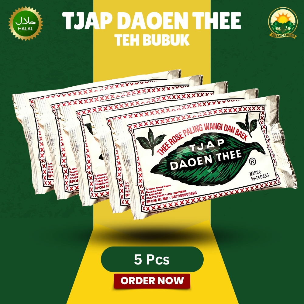 

Teh Bubuk Cap Daun / Teh Tjap Daoen Thee per 5 Pcs