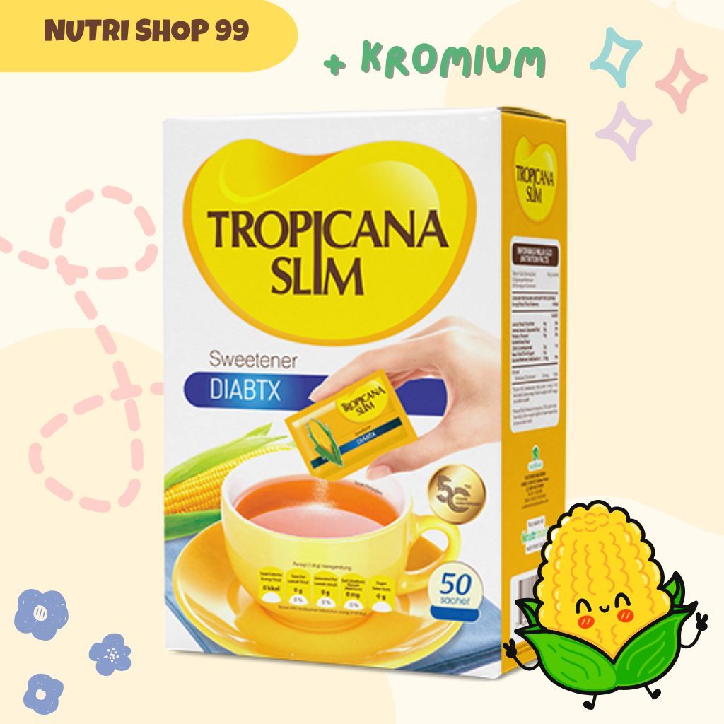 

Tropicana Slim Sweetener DIABTX 25 Sachet 50 Sachet 100 Sachet