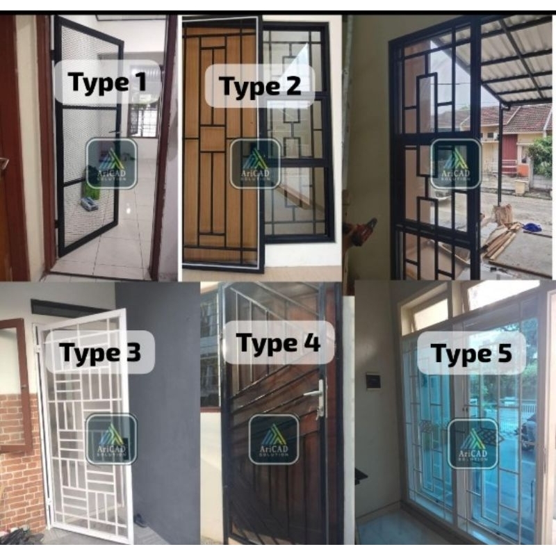 Pintu & jendela Teralis minimalis