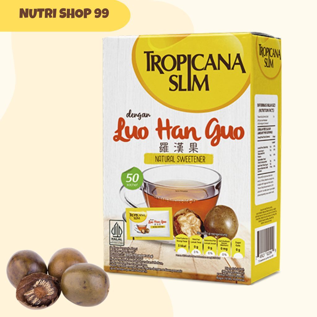 

Tropicana Slim Sweetener Luo Han Guo 50 Sachet