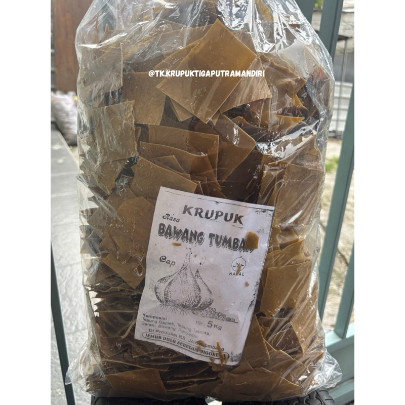 

kerupuk mentah puli tumbar bawang krupuk mentah ketumbar bawang tunggal 5kg