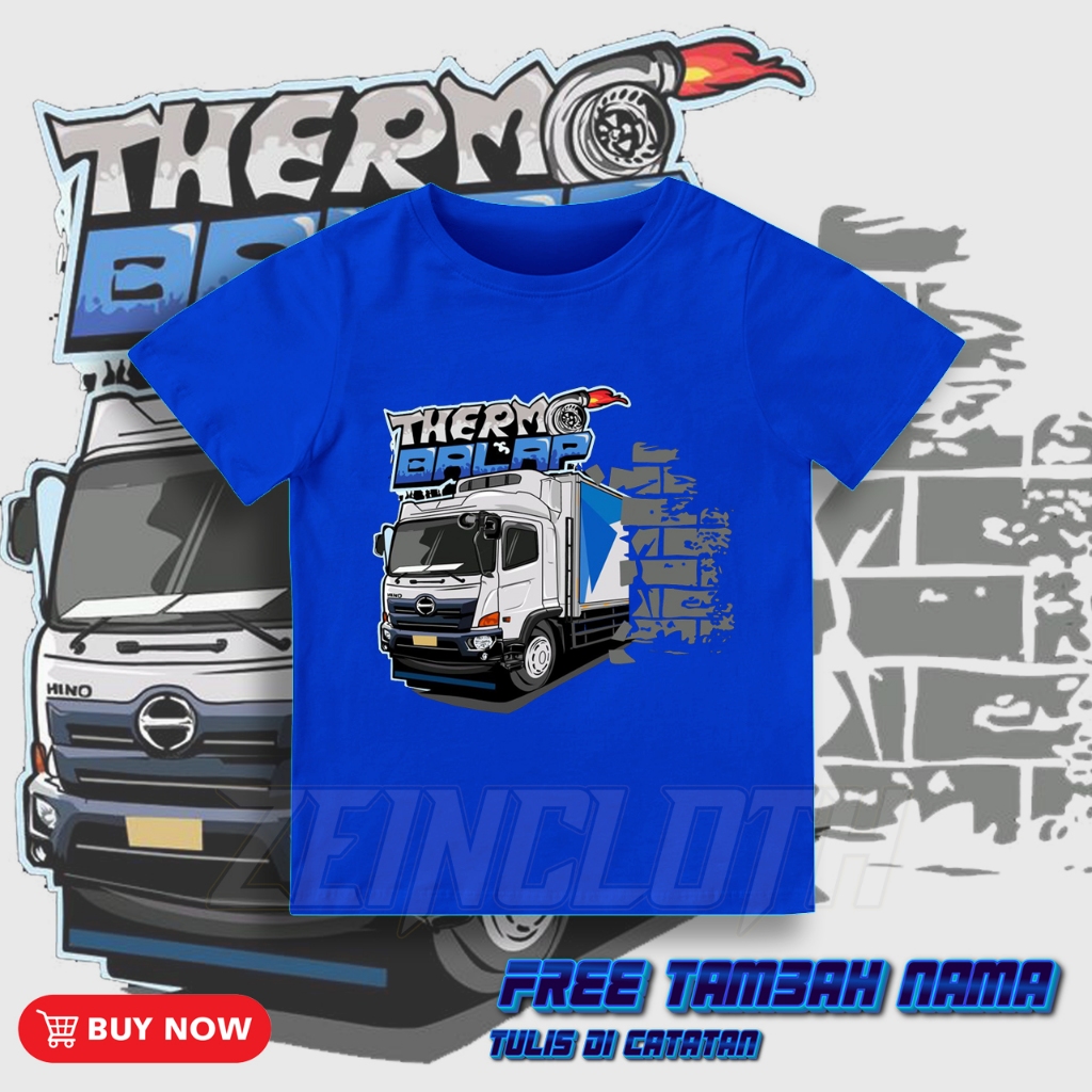 Kaos Anak Truk Mania / KAos Anak Truk Hino Thermo Balap