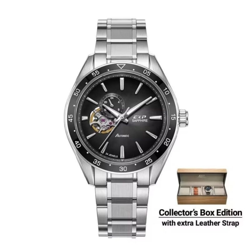 JAM TANGAN EXPEDITION ORIGINAL EXP 6858 PAKET AUTOMATIS BLACK