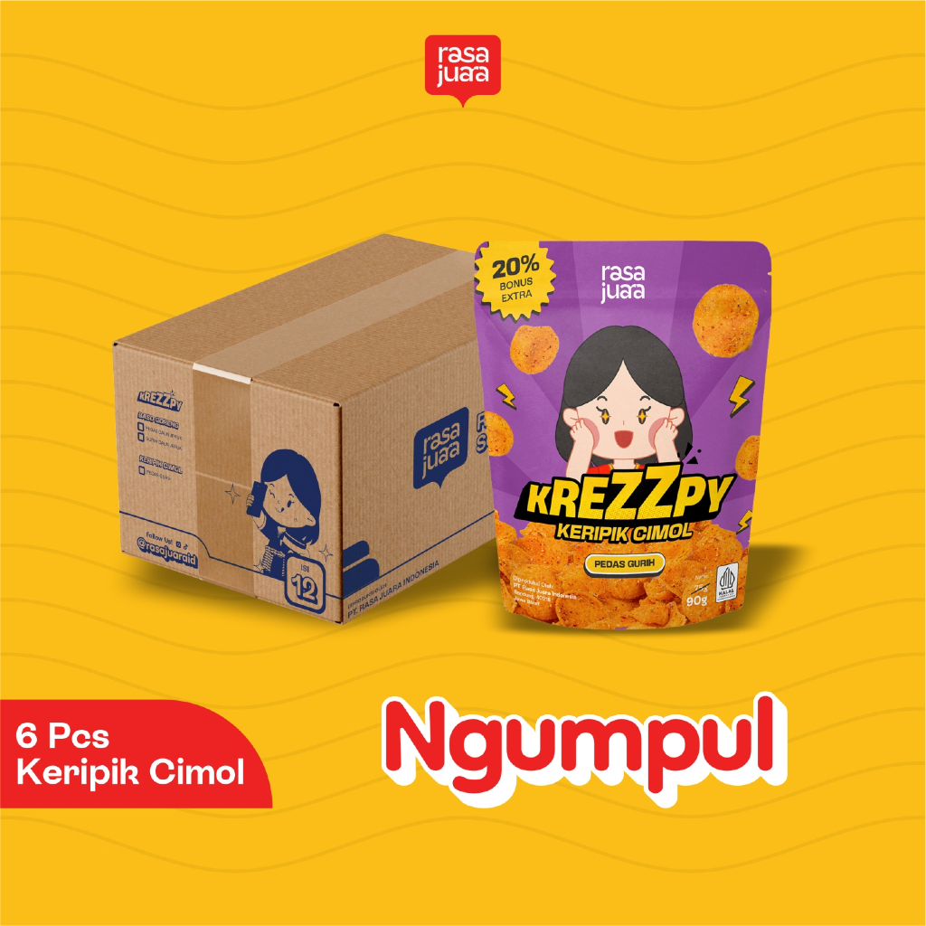 

Rasa Juara - Paket Ngumpul 6 Pcs Krezzpy Keripik Cimol