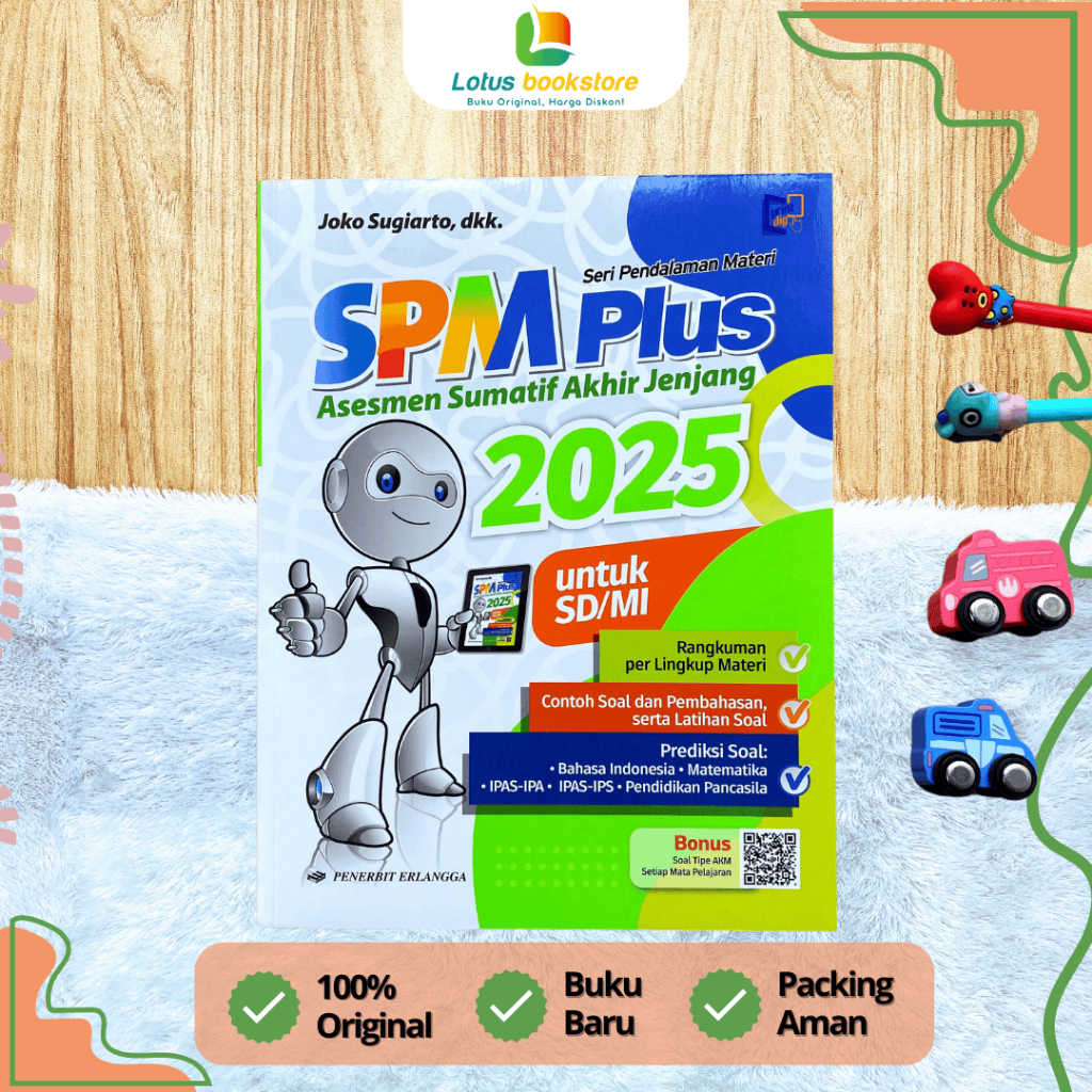 SPM Plus Sumatif US SD/MI 2025 dan 2024 - Persiapan Ujian Kelas 6 - Buku Erlangga Original