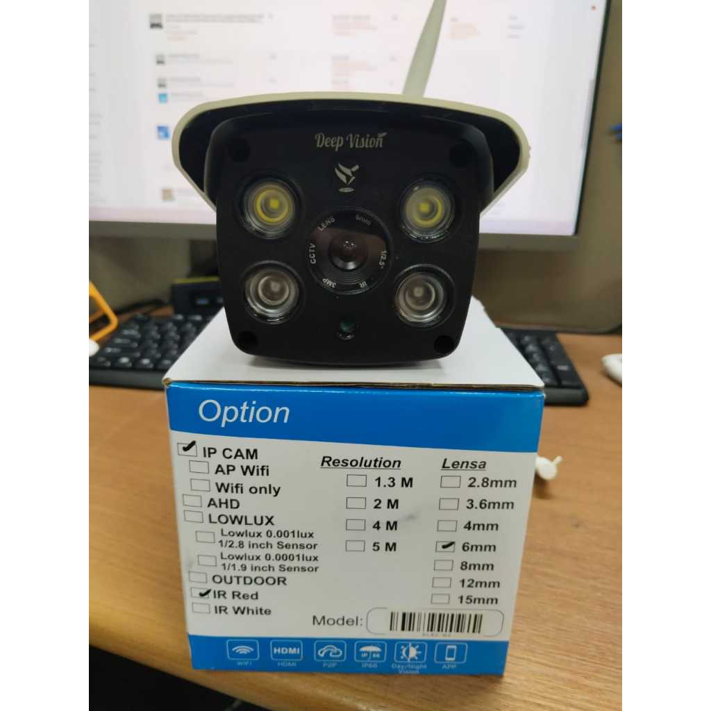 CCTV IP CAM KAMERA DLBC-M2 IP CAM Cctv Outdoor 2MP wifi Kamera  IP kamera cctv outdoor  waterproff w