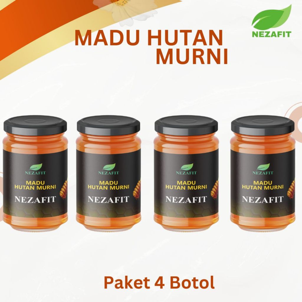 

NEZAFIT Madu Hutan Lebah Liar Paket 4 botol