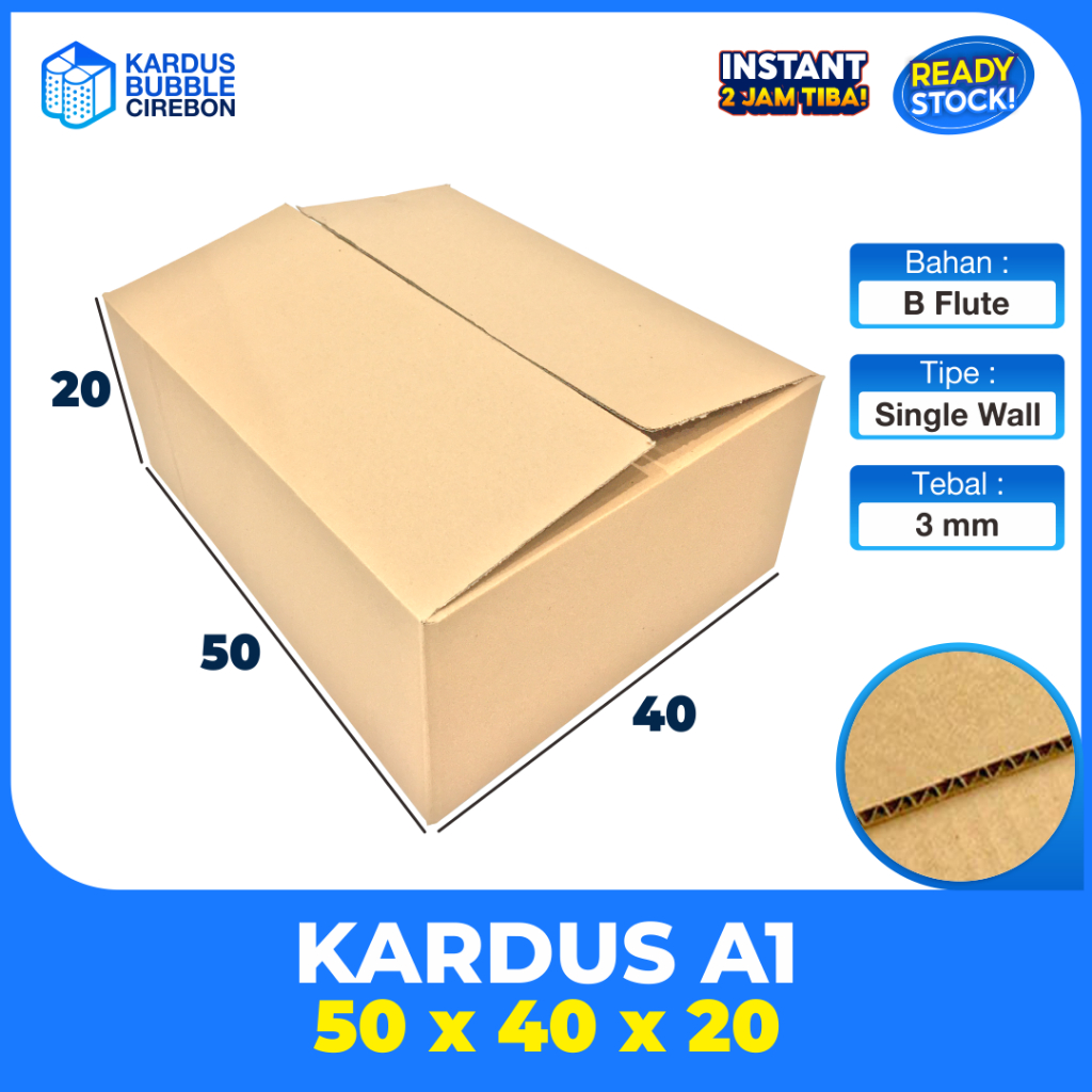 

Kardus Karton Box Besar 50 x 40 x 20 CM Dus Packing Packaging Pindahan Jumbo Polos